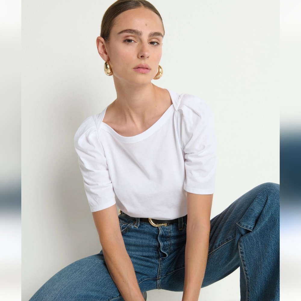 Nation LTD Short Sleeve Crew "Deanna" Tee.  Elevated Basic NWOT/Organic Cotton